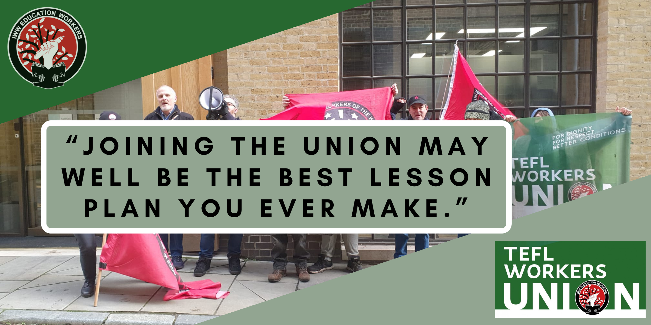 Image reader: "Joining the union may well be the best lesson plan you ever make."